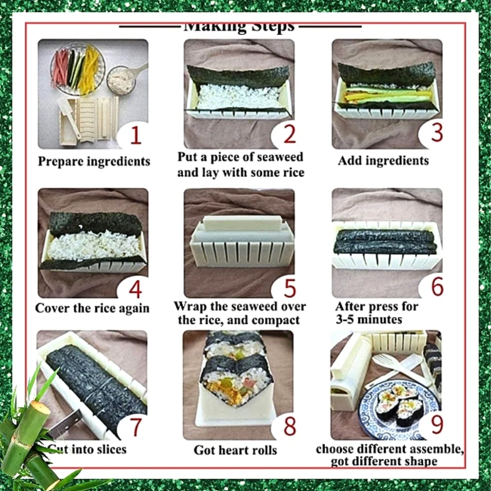 SUSHI Making Party Kit New In Box Gourmet Chef Fun For All Ages To Learn New